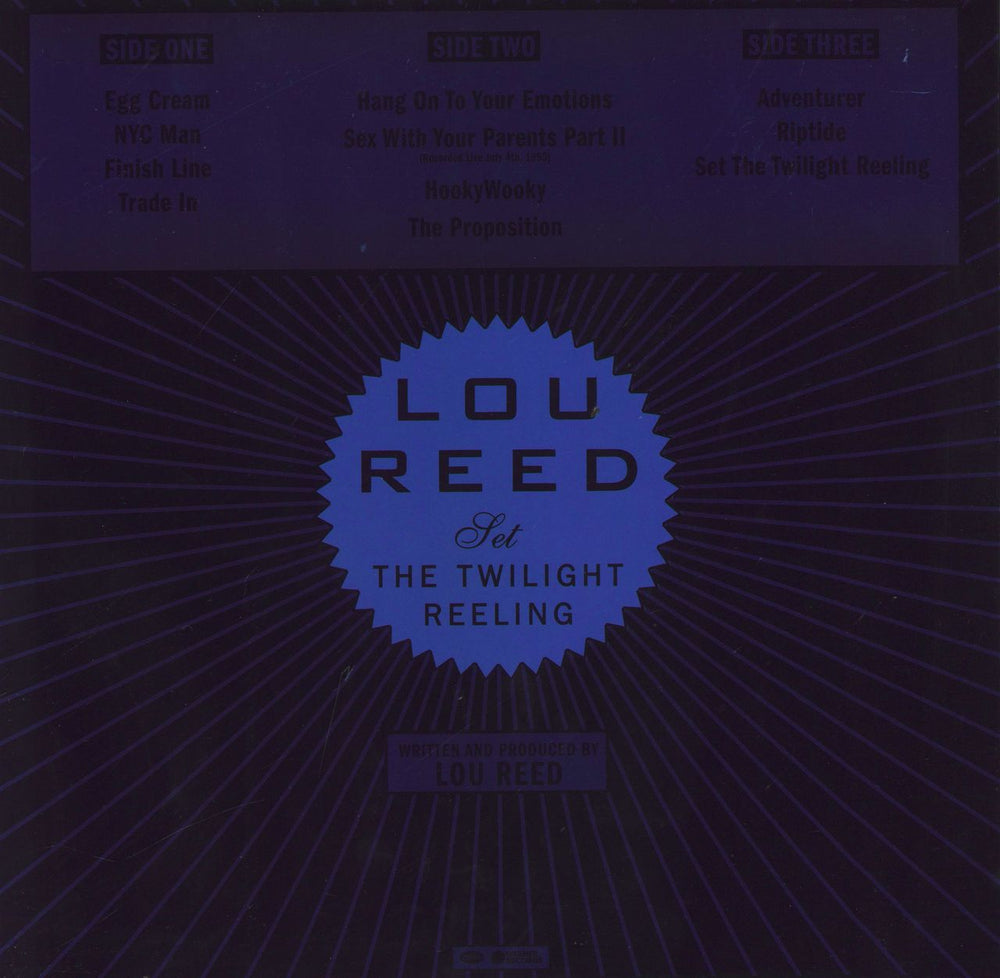 Lou Reed Set The Twilight Reeling - RSD21 180gm UK 2-LP vinyl record set (Double LP Album) 603497845118