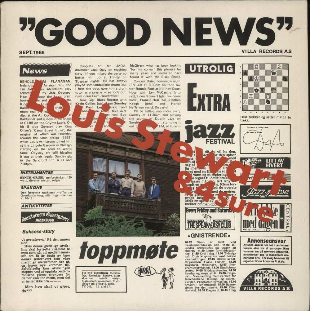 Louis Stewart Good News Norwegian vinyl LP album (LP record) VRLP001