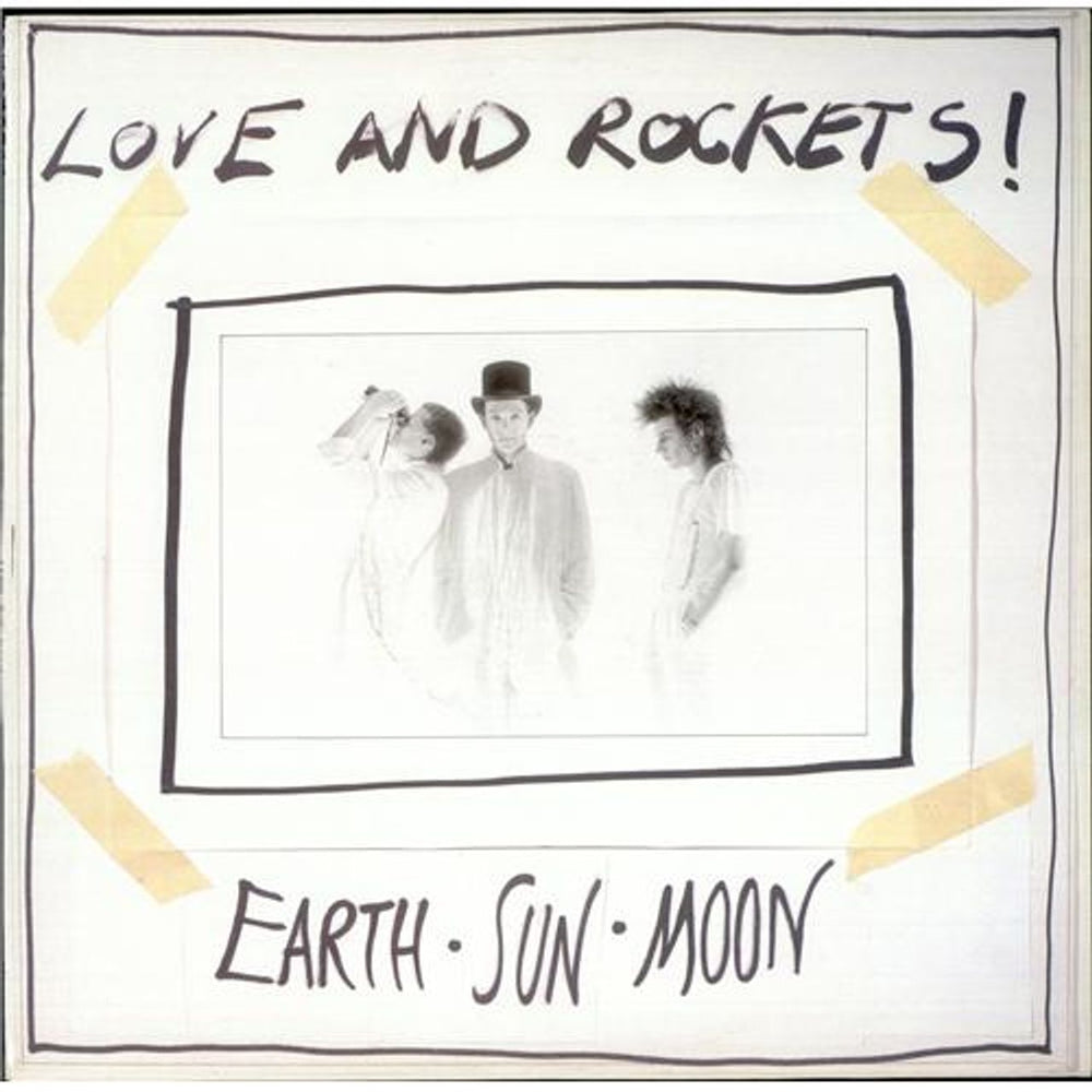 Love & Rockets Earth Sun Moon UK vinyl LP album (LP record) BEGA84