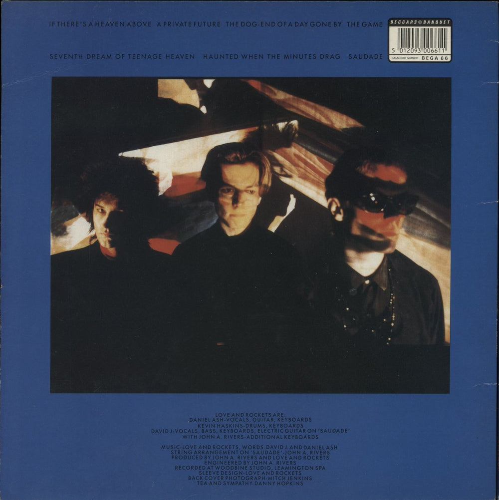 Love & Rockets Seventh Dream Of Teenage Heaven - Embossed Gatefold - VG UK vinyl LP album (LP record) 5012093006611