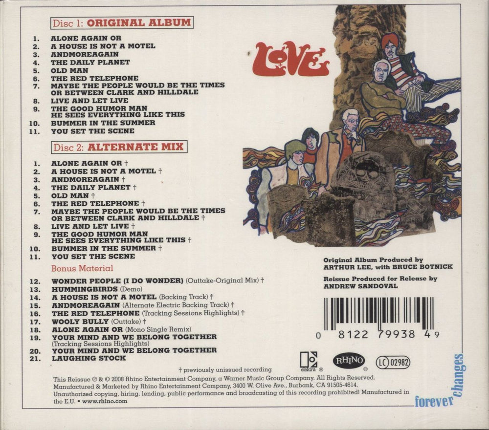 Love Forever Changes - Collectors Edition UK 2 CD album set (Double CD) 081227993849