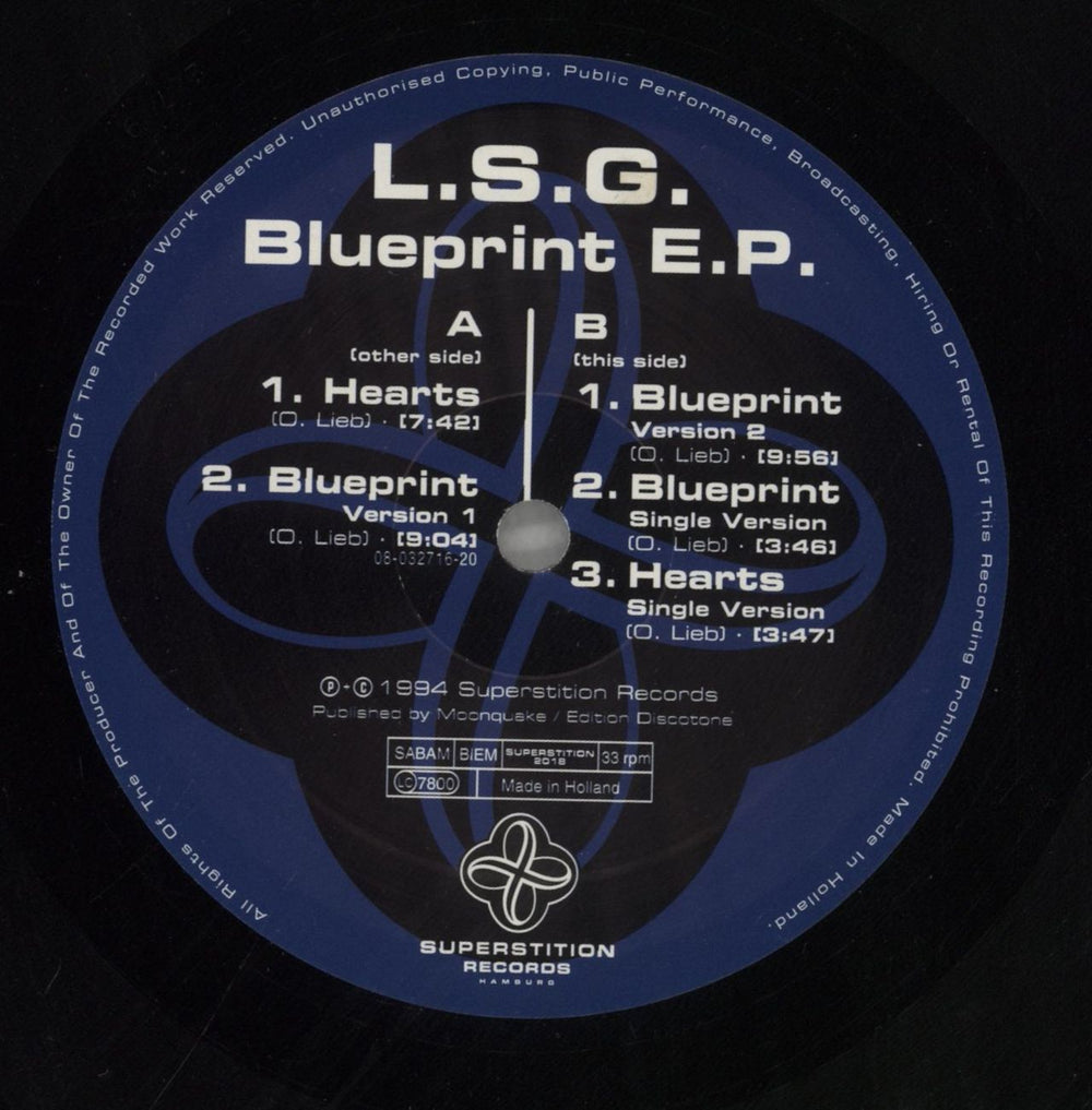 LSG Blueprint E.P. German 12" vinyl single (12 inch record / Maxi-single) L-G12BL859019