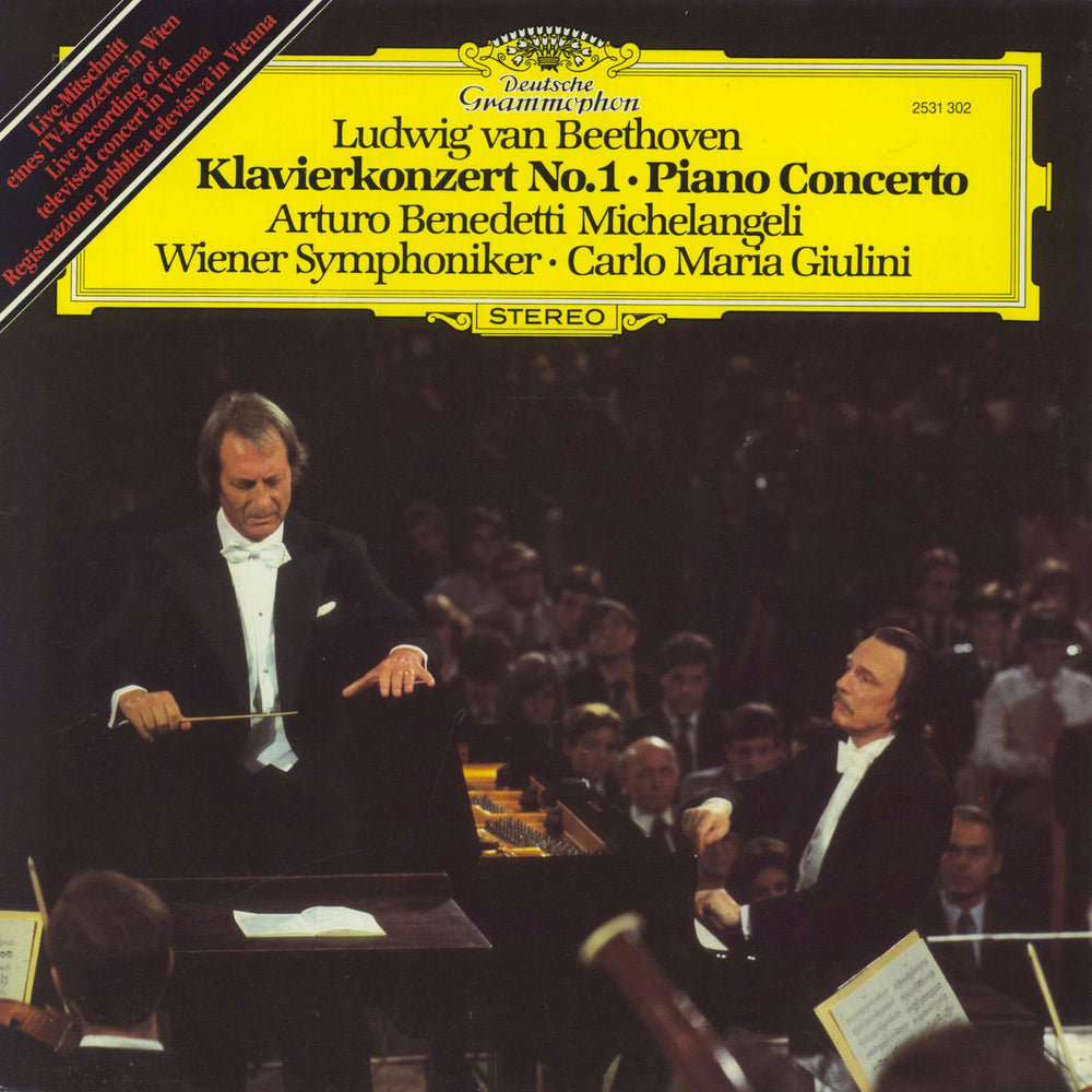 Ludwig Van Beethoven Beethoven: Klavierkonzert No. 1 • Piano Concerto German vinyl LP album (LP record) 2531302