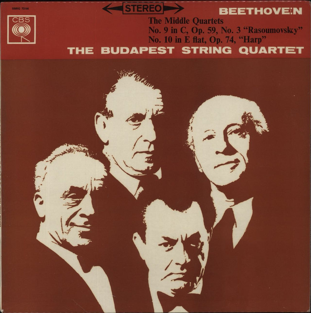 Ludwig Van Beethoven Beethoven: Quartet No. 9 In C Major, Op. 59, No. 3 (Rasoumovsky) / Quartet No. 10 In E Flat Major, O UK vinyl LP album (LP record) SBRG72166