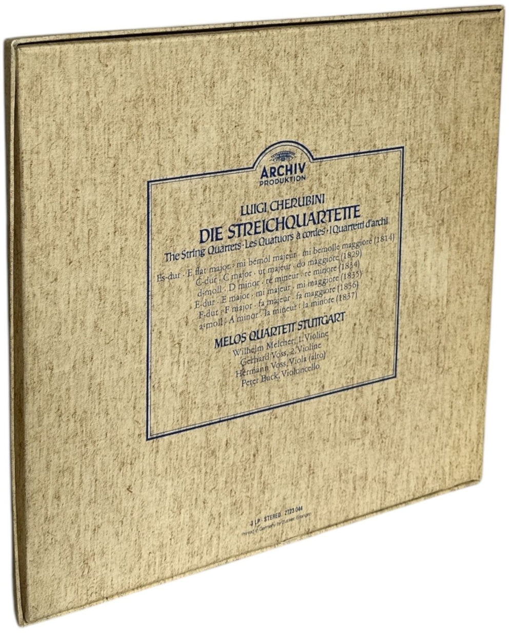 Luigi Cherubini Cherubini: Die Streichquartette German Vinyl Box Set