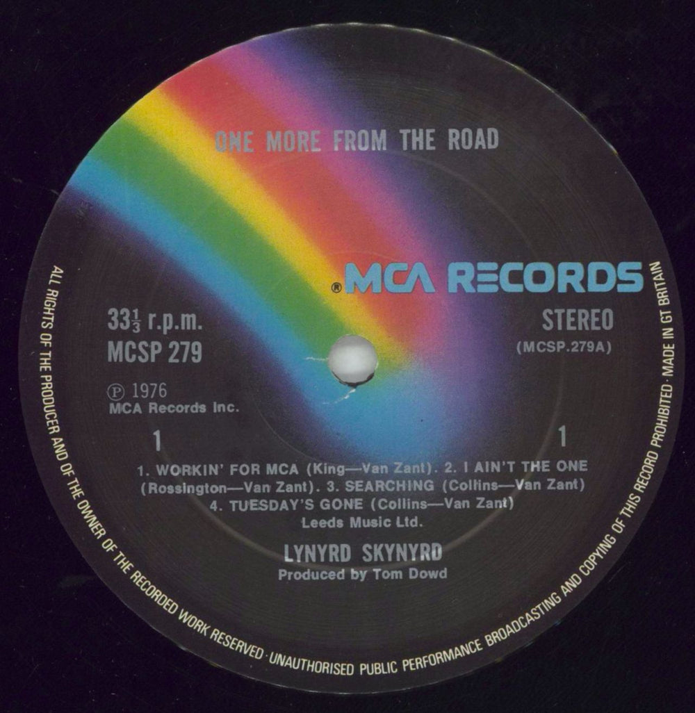 Lynyrd Skynyrd One More From The Road - 2nd UK 2-LP vinyl record set (Double LP Album) LRD2LON736860