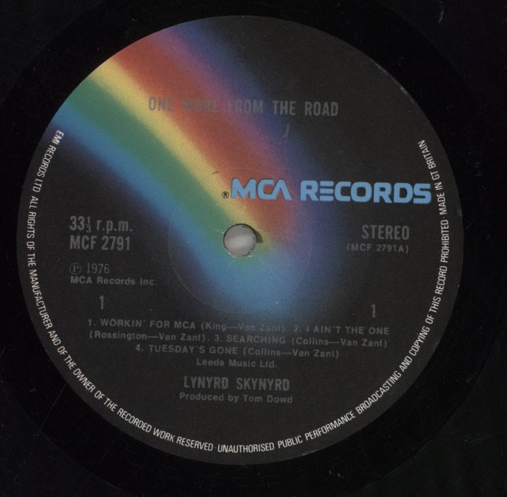 Lynyrd Skynyrd One More From The Road UK 2-LP vinyl record set (Double LP Album) LRD2LON171425