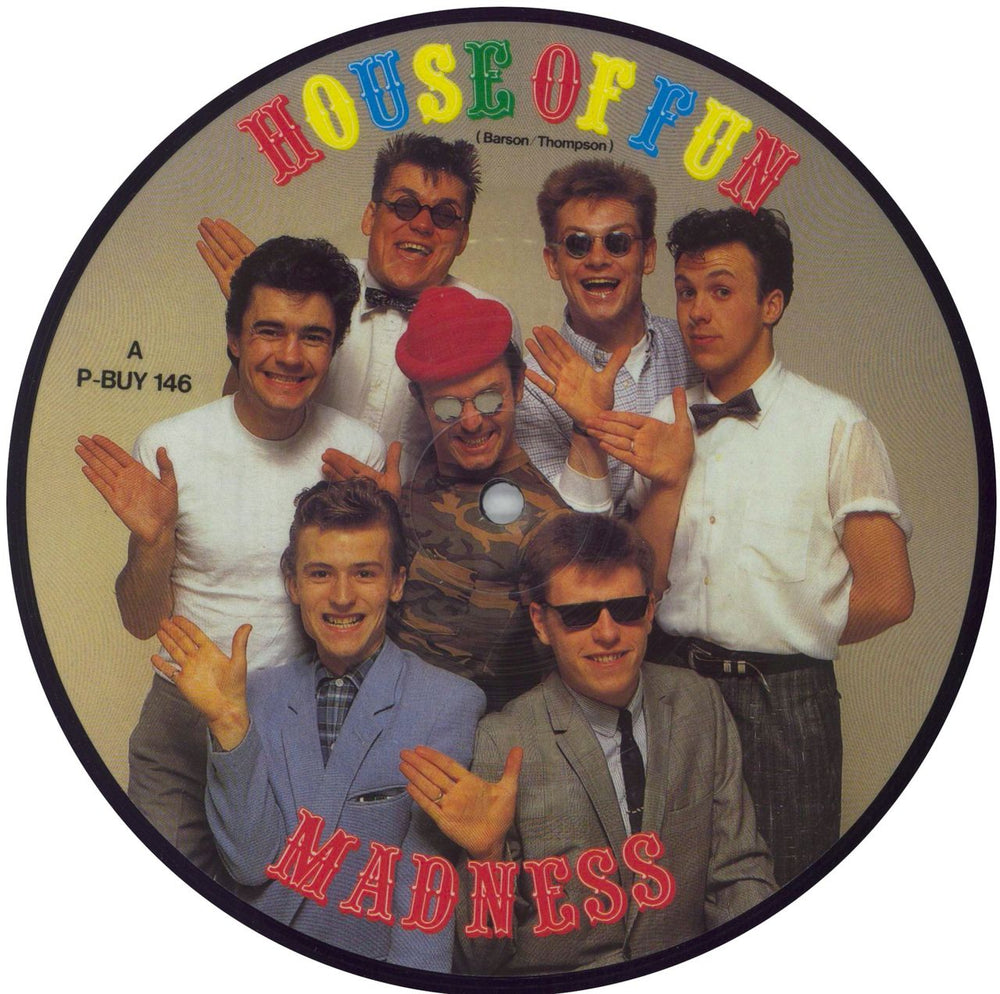 Madness House Of Fun UK 7" vinyl picture disc (7 inch picture disc single) P-BUY146