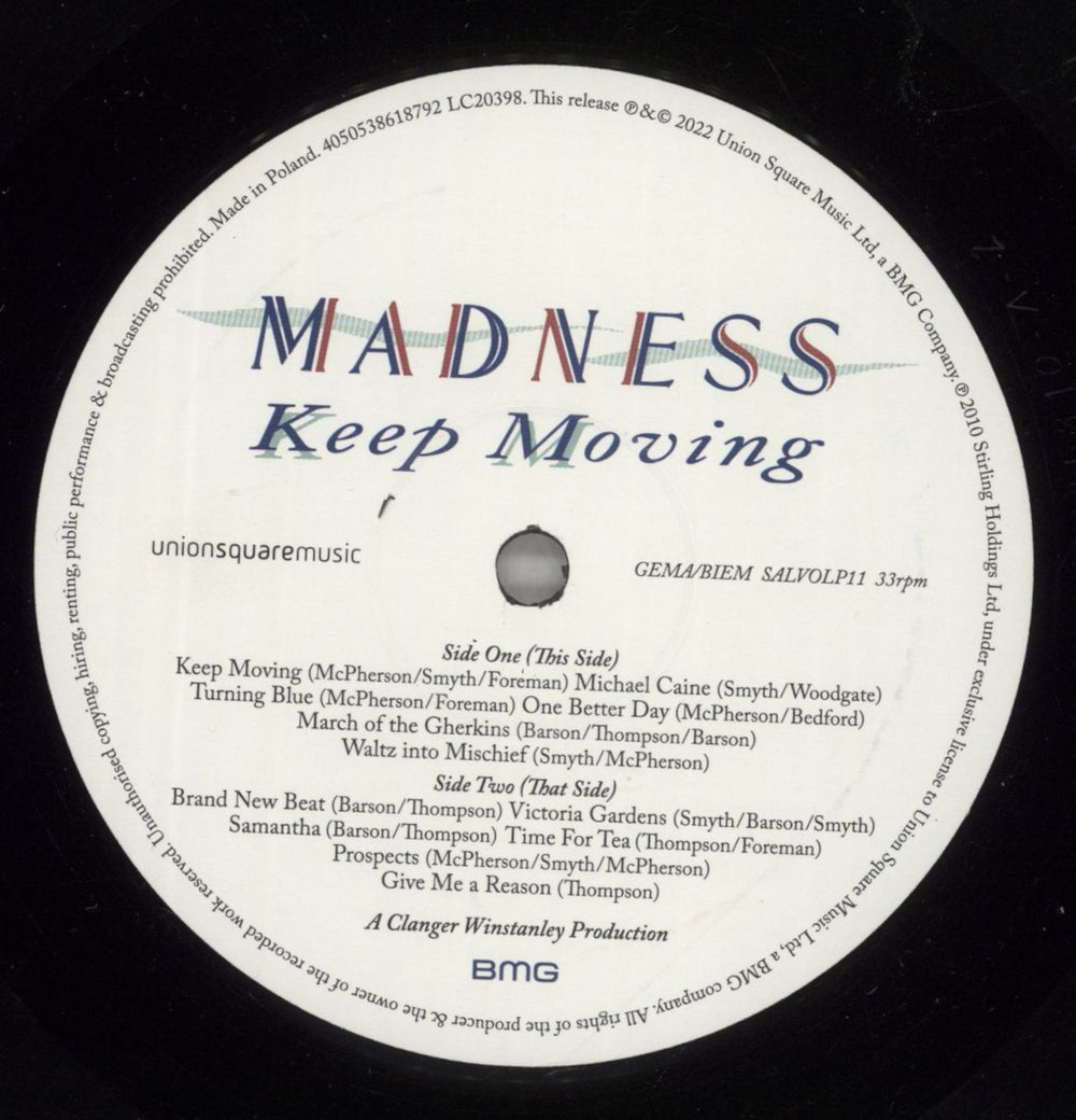 Madness Keep Moving - 180 Gram Vinyl UK vinyl LP album (LP record) MDNLPKE874369