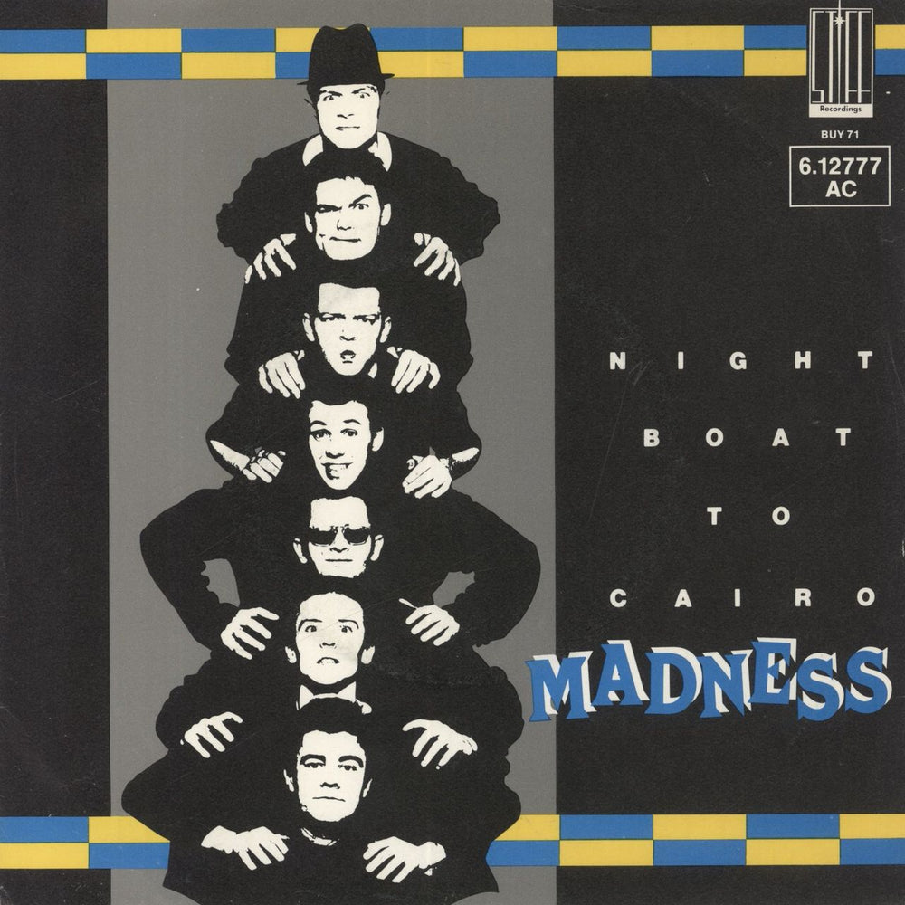 Madness Night Boat To Cairo - Promo Sleeve German Promo 7" vinyl single (7 inch record / 45) 6.12777