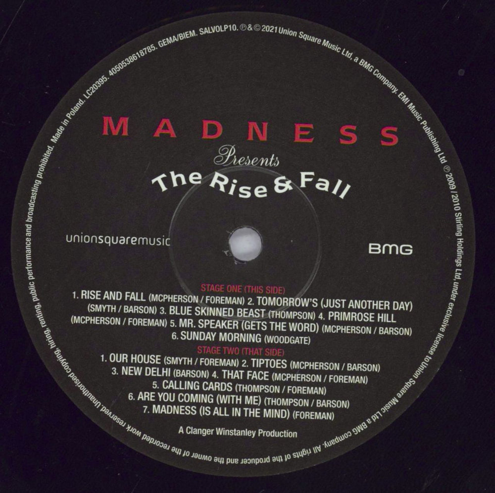 Madness The Rise & Fall UK vinyl LP album (LP record) MDNLPTH830118