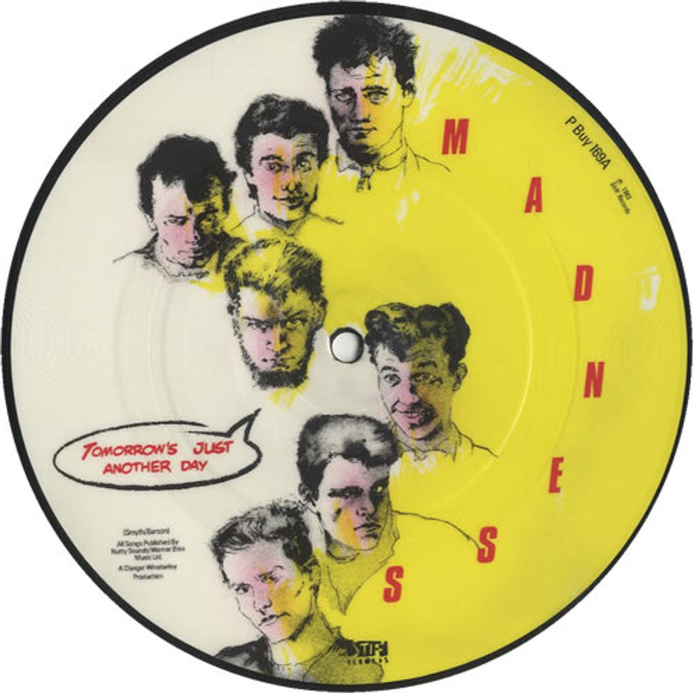 Madness Tomorrow's Just Another Day UK 7" vinyl picture disc (7 inch picture disc single) PBUY169