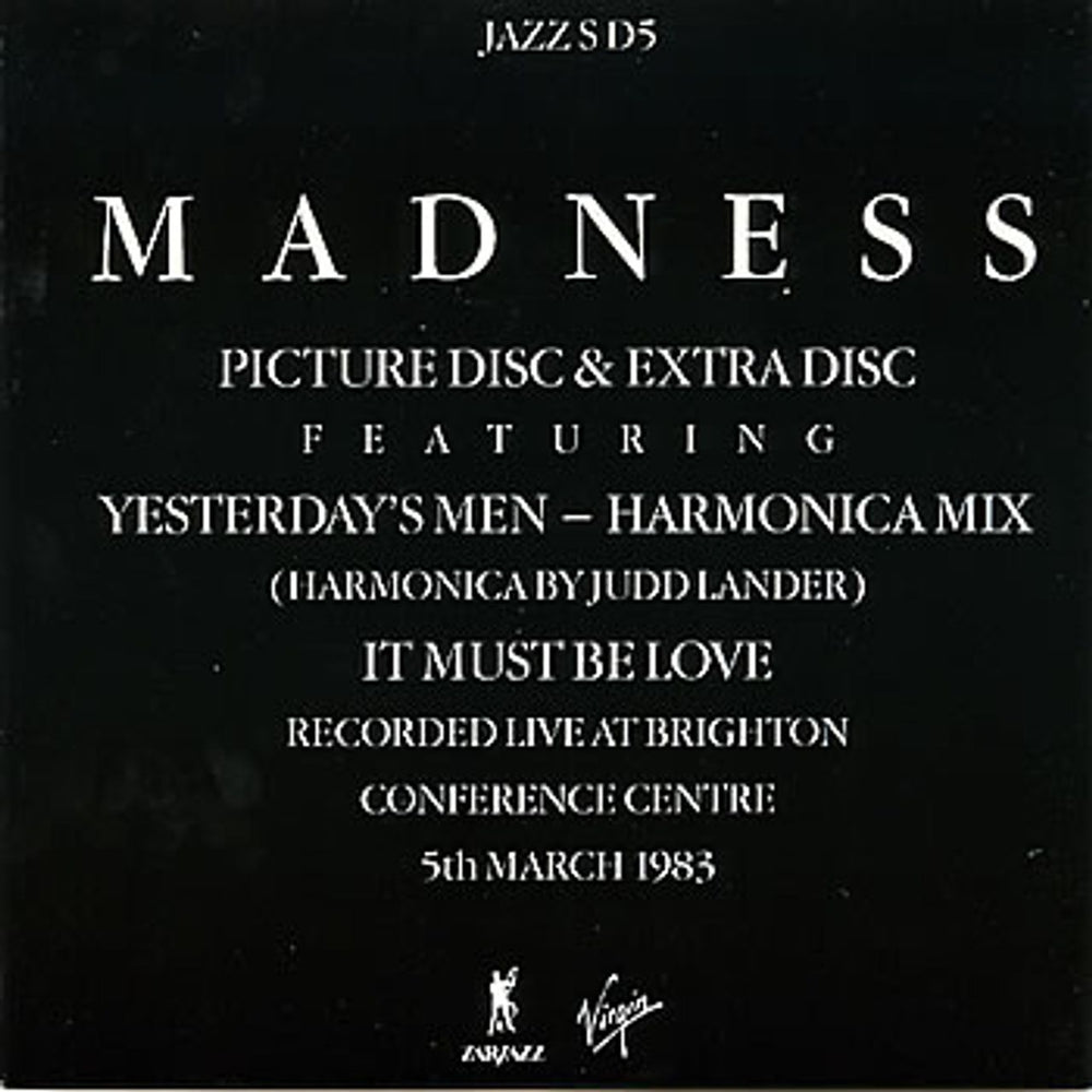 Madness Yesterday's Men - Complete UK shaped picture disc (picture disc vinyl record) MDNSHYE15950