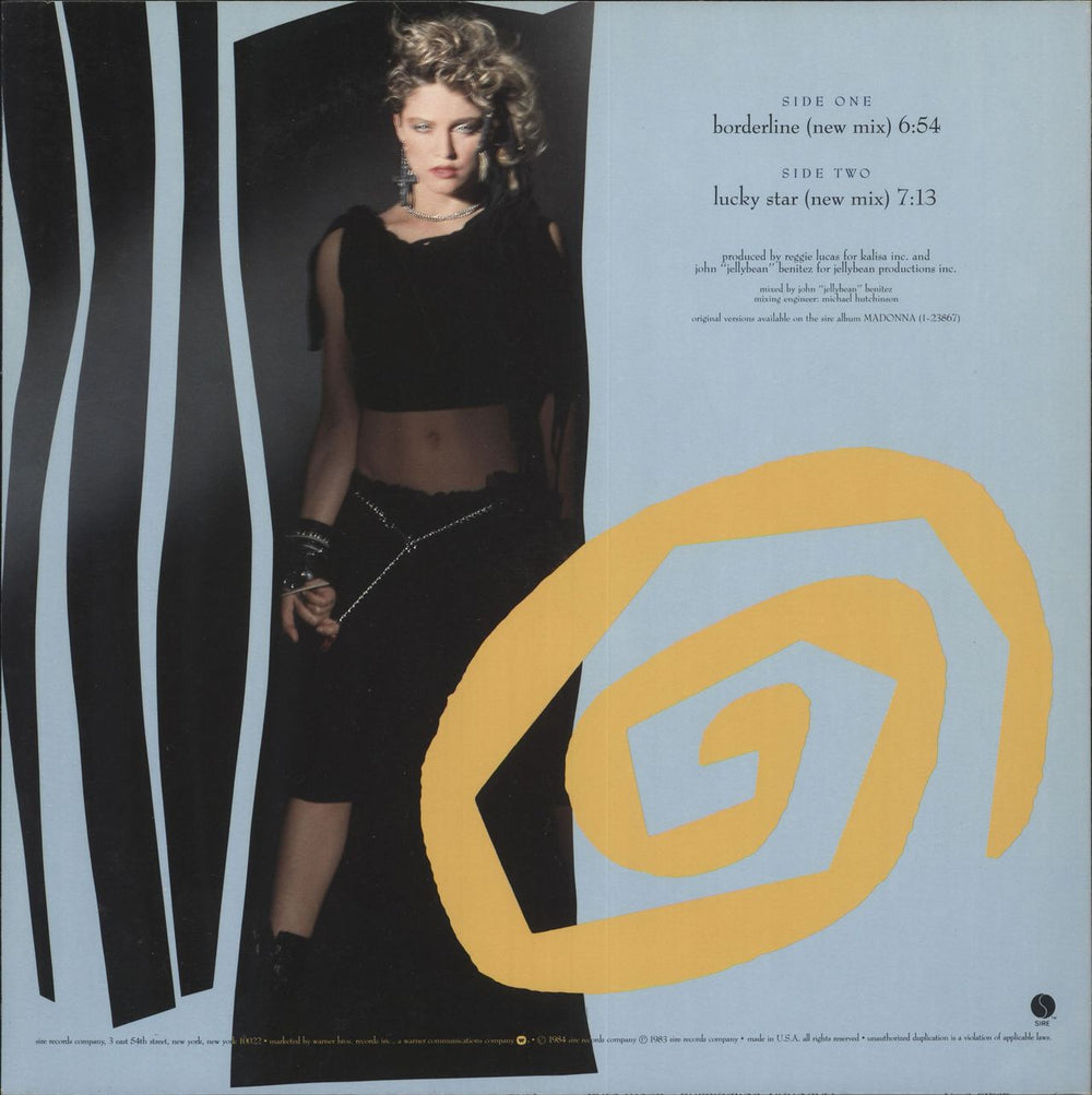 Madonna Borderline US 12" vinyl single (12 inch record / Maxi-single)