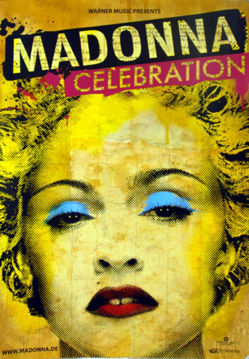 Madonna Celebration German Promo poster 23.75 X 33.5