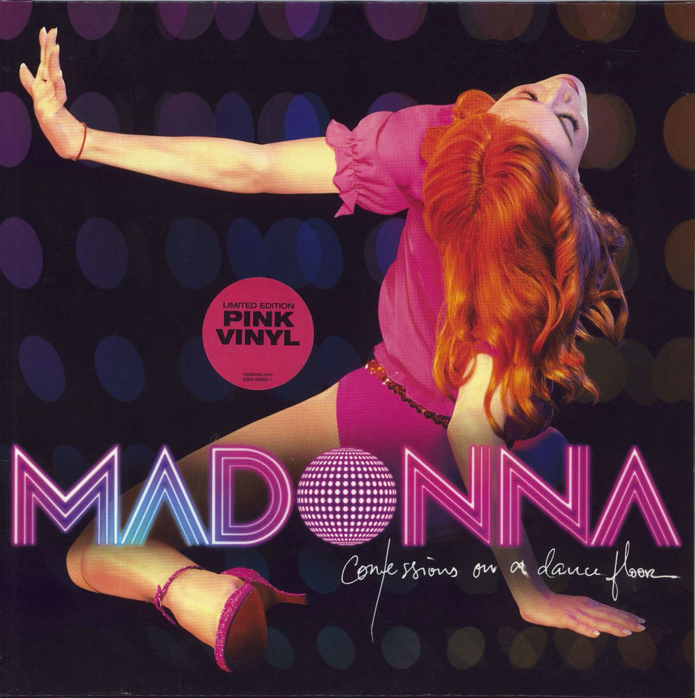 Madonna Confessions On A Dance Floor - Pink Vinyl - EX UK 2-LP vinyl record set (Double LP Album) 9362-49460-1