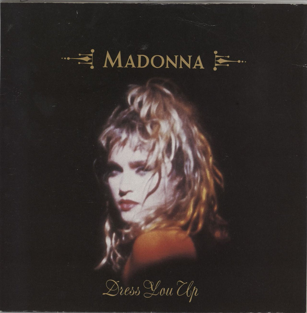 Madonna Dress You Up - Yellow Sire Label & Card Sleeve UK 7" vinyl single (7 inch record / 45) W8848