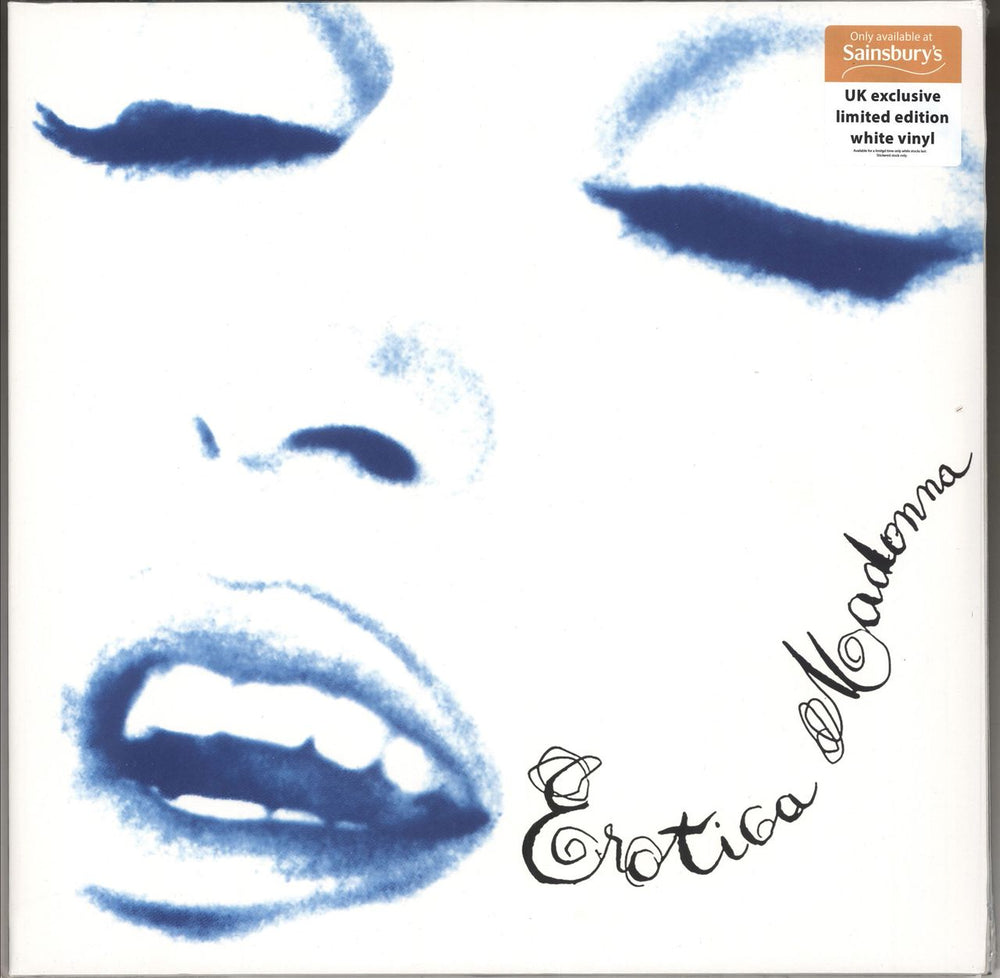 Madonna Erotica - White vinyl - Sainsbury's UK 2-LP vinyl record set (Double LP Album) 8122-79735-6