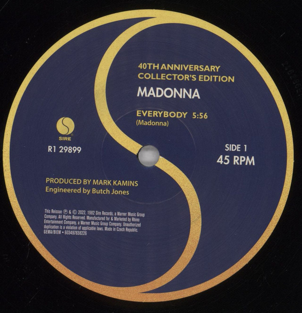 Madonna Everybody - RSD Black Friday 2022 UK 12" vinyl single (12 inch record / Maxi-single) MAD12EV834092