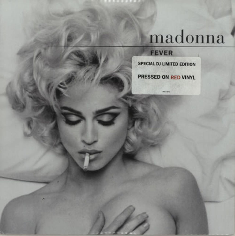 Madonna Fever - Red Vinyl Double Pack - Hype Stickered US Promo 12" vinyl single (12 inch record / Maxi-single) PRO-A-6074