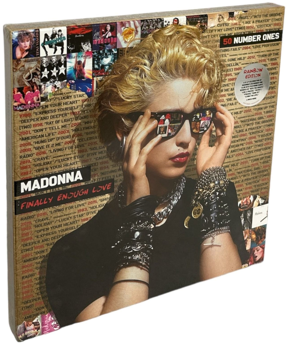 Madonna Finally Enough Love - 50 Numbers Ones - Rainbow Edition - Sealed UK Vinyl Box Set RCD1694981