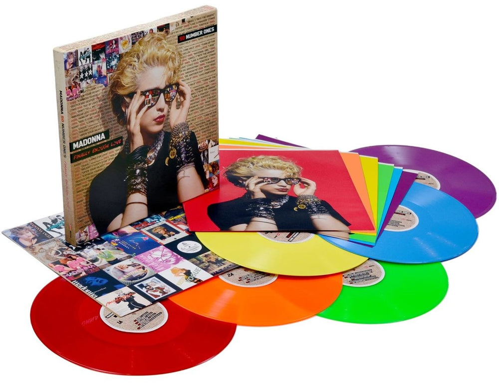 Madonna Finally Enough Love - 50 Numbers Ones - Rainbow Edition UK Vinyl Box Set MADVXFI843771