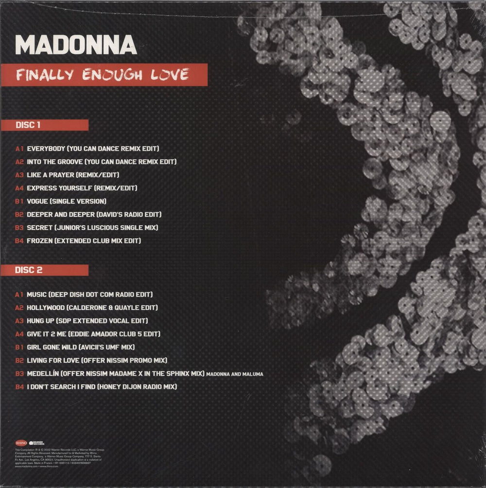 Madonna Finally Enough Love - Sealed US 2-LP vinyl record set (Double LP Album) 081227883577