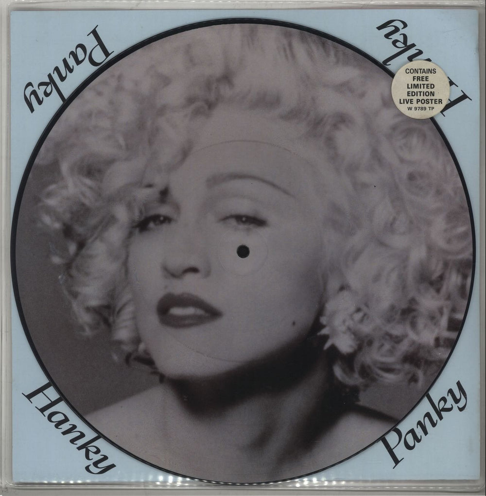 Madonna Hanky Panky + Poster, Insert & Hype Sticker UK 12" vinyl picture disc (12 inch picture record) W9789TP