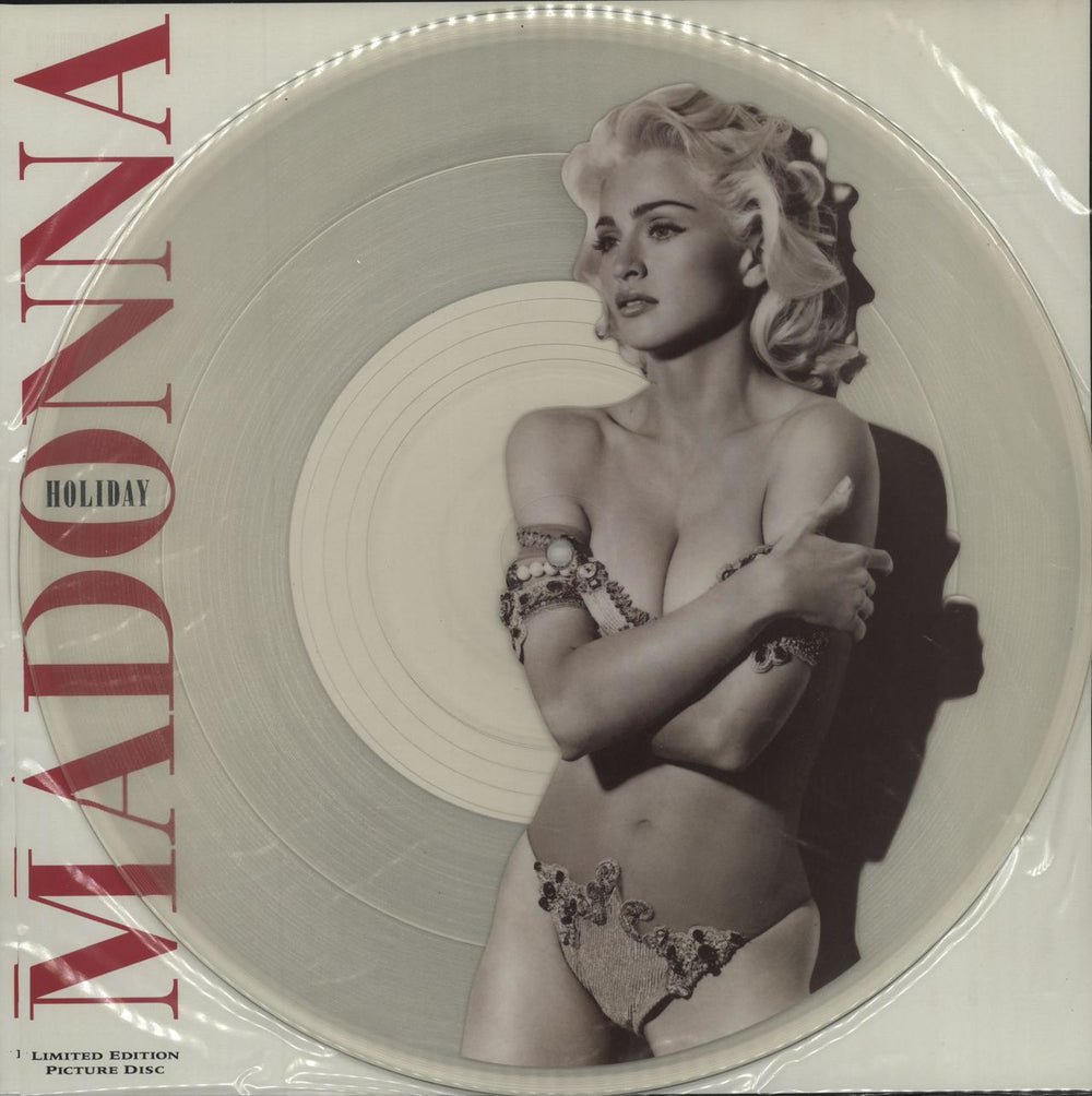 Madonna Holiday 91 UK 12" vinyl picture disc (12 inch picture record) W0037TP