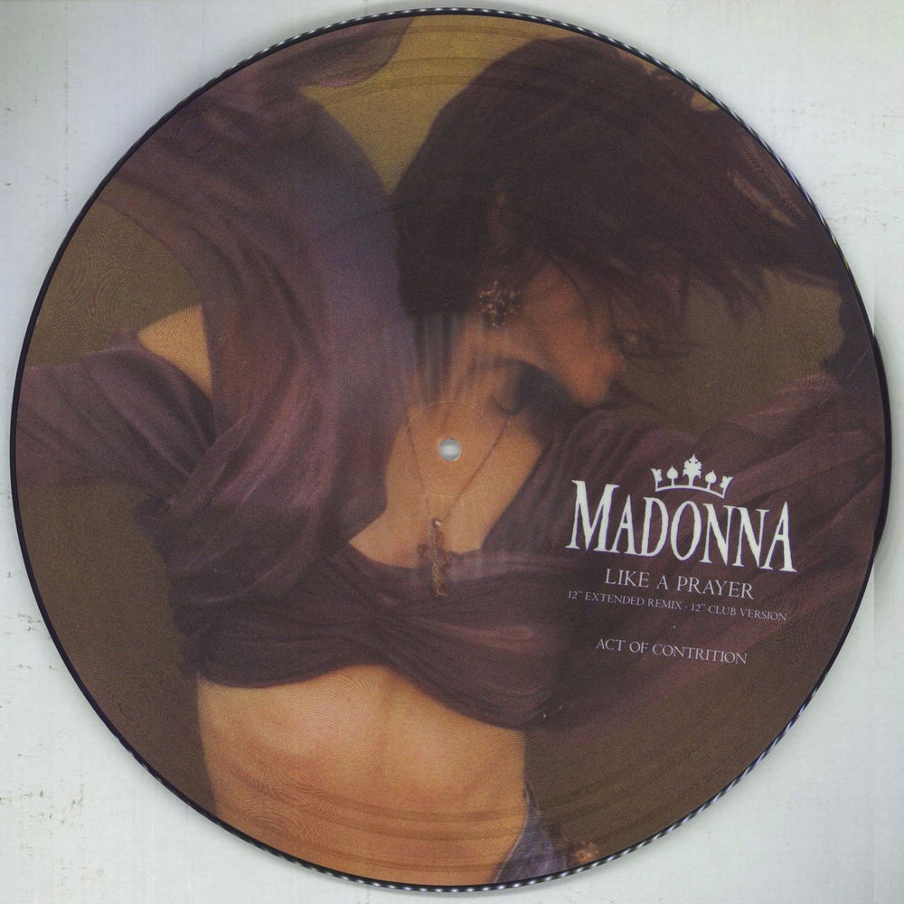 Madonna Like A Prayer - EX UK 12" vinyl picture disc (12 inch picture record) W7539TP