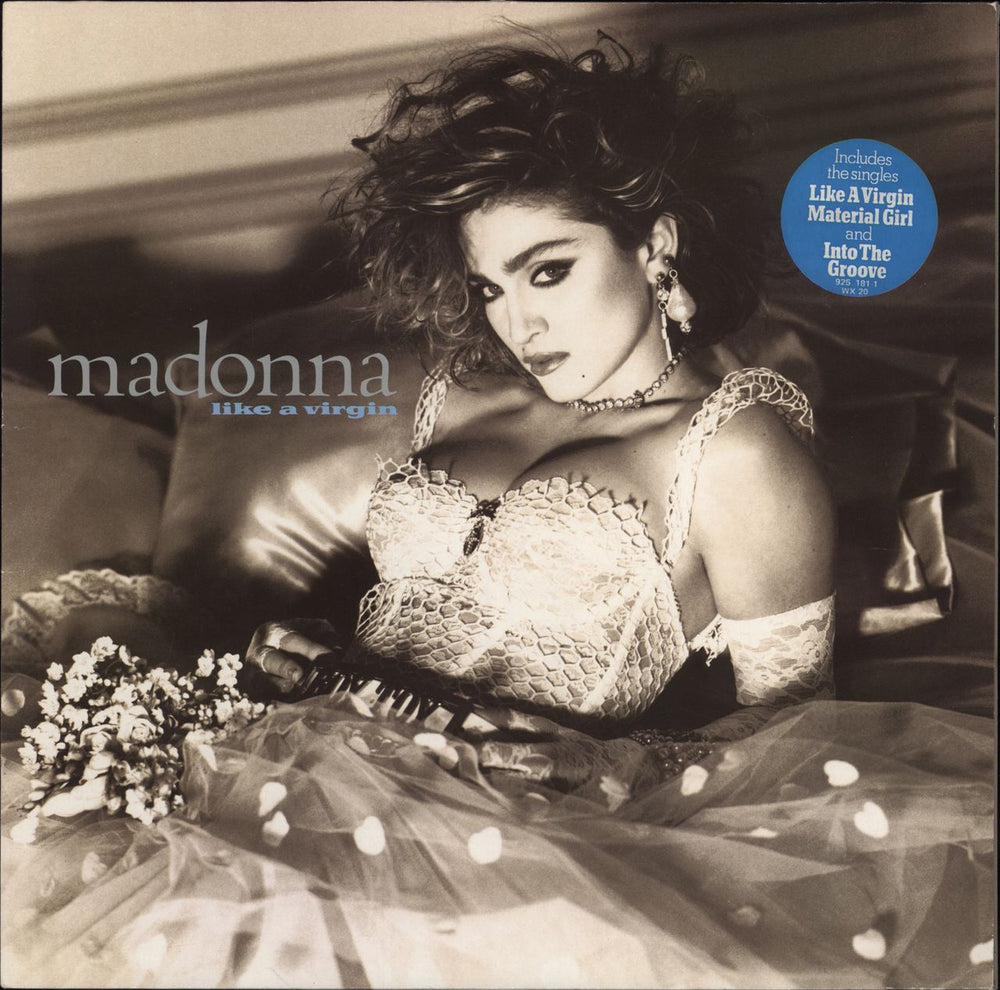 Madonna Like A Virgin - Hype Stickered UK vinyl LP album (LP record) WX20