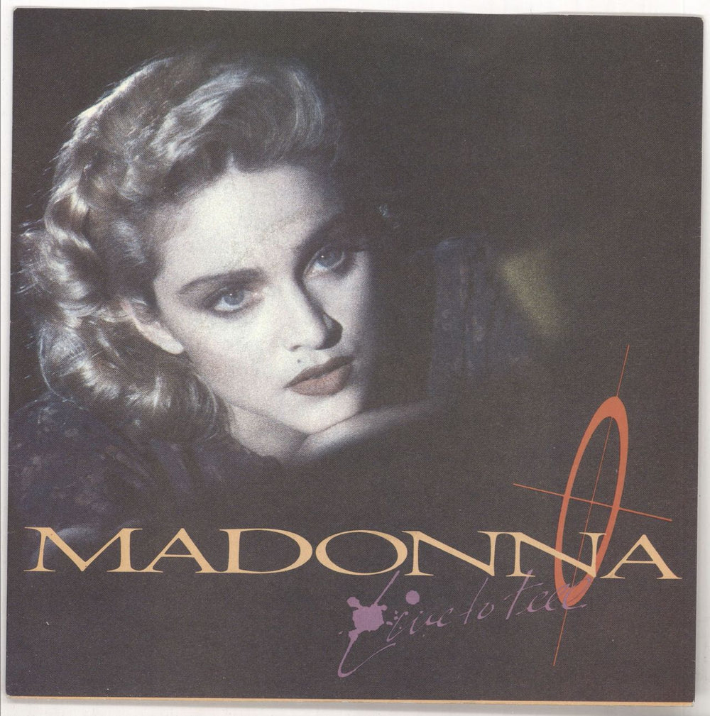 Madonna Live To Tell - Yellow Label & Matte Sleeve UK 7" vinyl single (7 inch record / 45) W8717