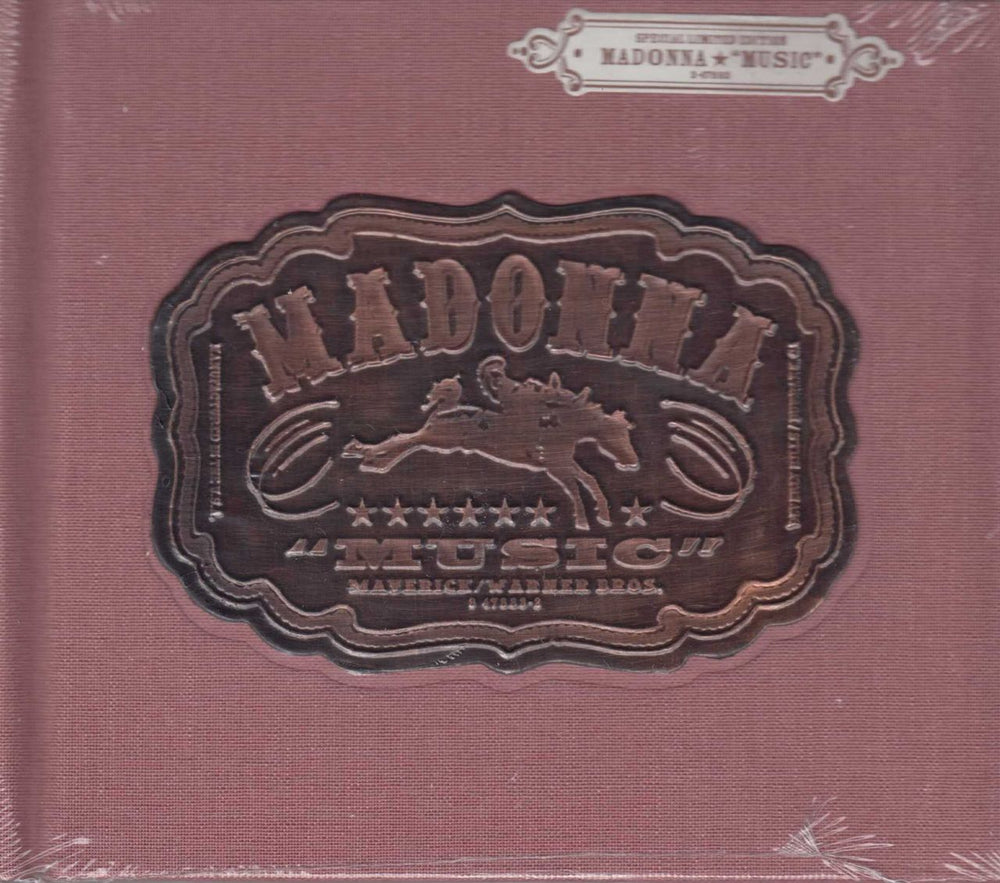 Madonna Music - Complete Set of Hessian Book Packs US 4-CD album set