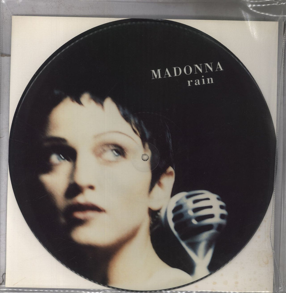 Madonna Rain - EX UK 12" vinyl picture disc (12 inch picture record) WO190TP