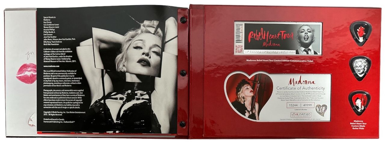 Madonna Rebel 2024 Heart Tour Book