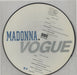 Madonna Vogue UK 12" vinyl picture disc (12 inch picture record) MAD2PVO05439