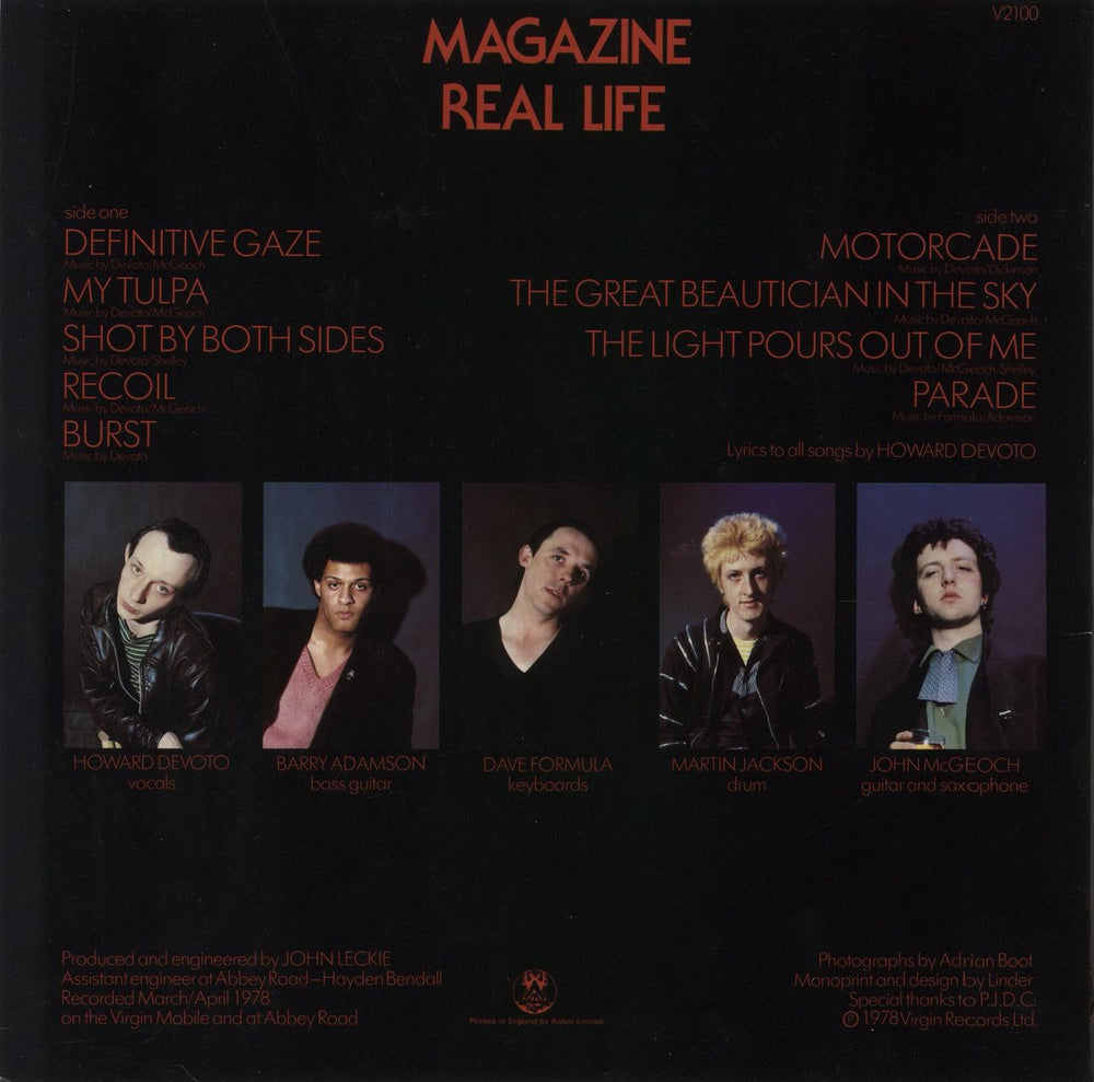 Magazine Real Life - 1st - EX UK vinyl LP album (LP record)