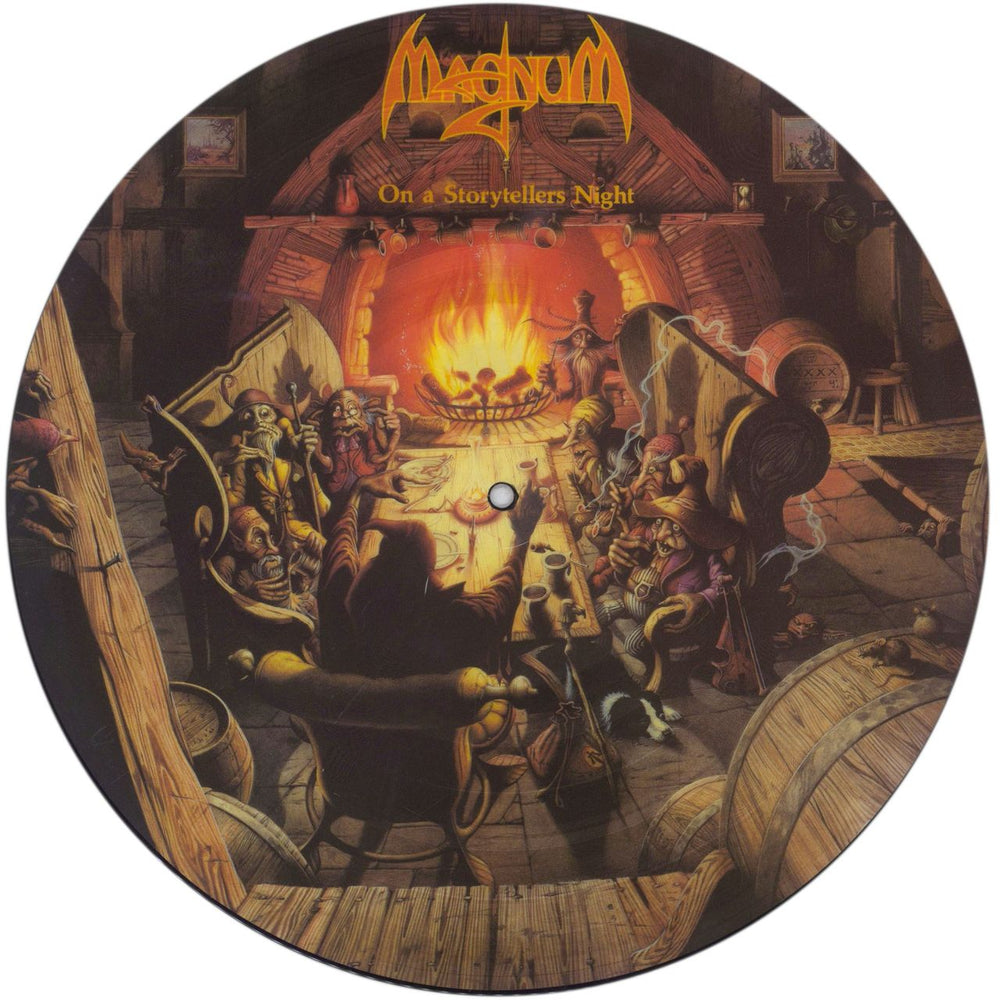 Magnum On A Storytellers Night - Mispress UK picture disc LP (vinyl picture disc album) WKFMPD34