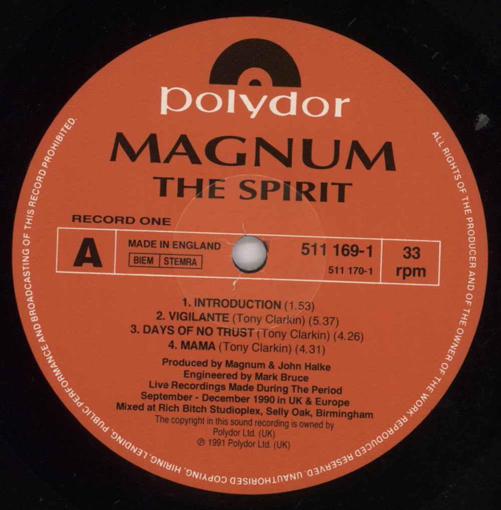 Magnum The Spirit UK 2-LP vinyl record set (Double LP Album) MAG2LTH544576