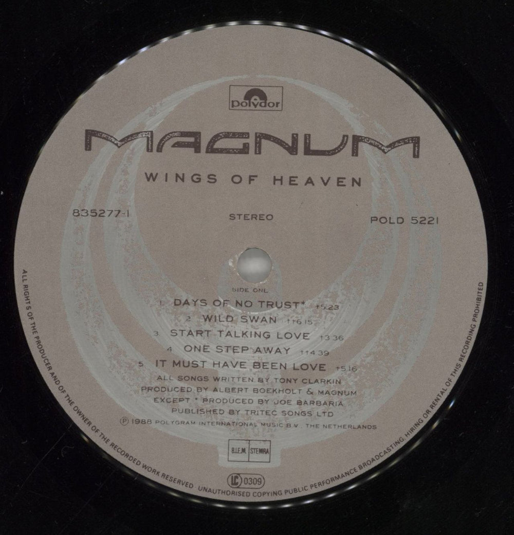 Magnum Wings Of Heaven Dutch vinyl LP album (LP record) MAGLPWI400938