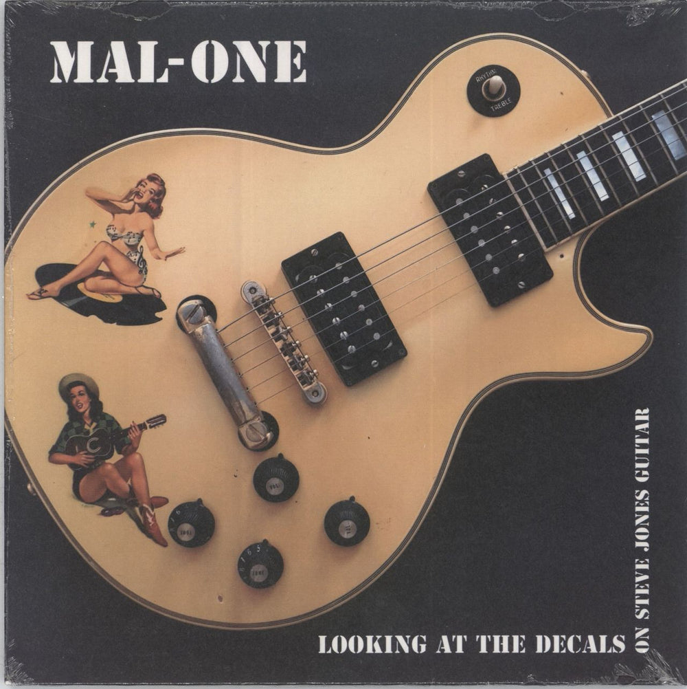 MAL-ONE Looking At The Decals On Steve Jones Guitar UK 7" vinyl single (7 inch record / 45) MAL-ONE-008