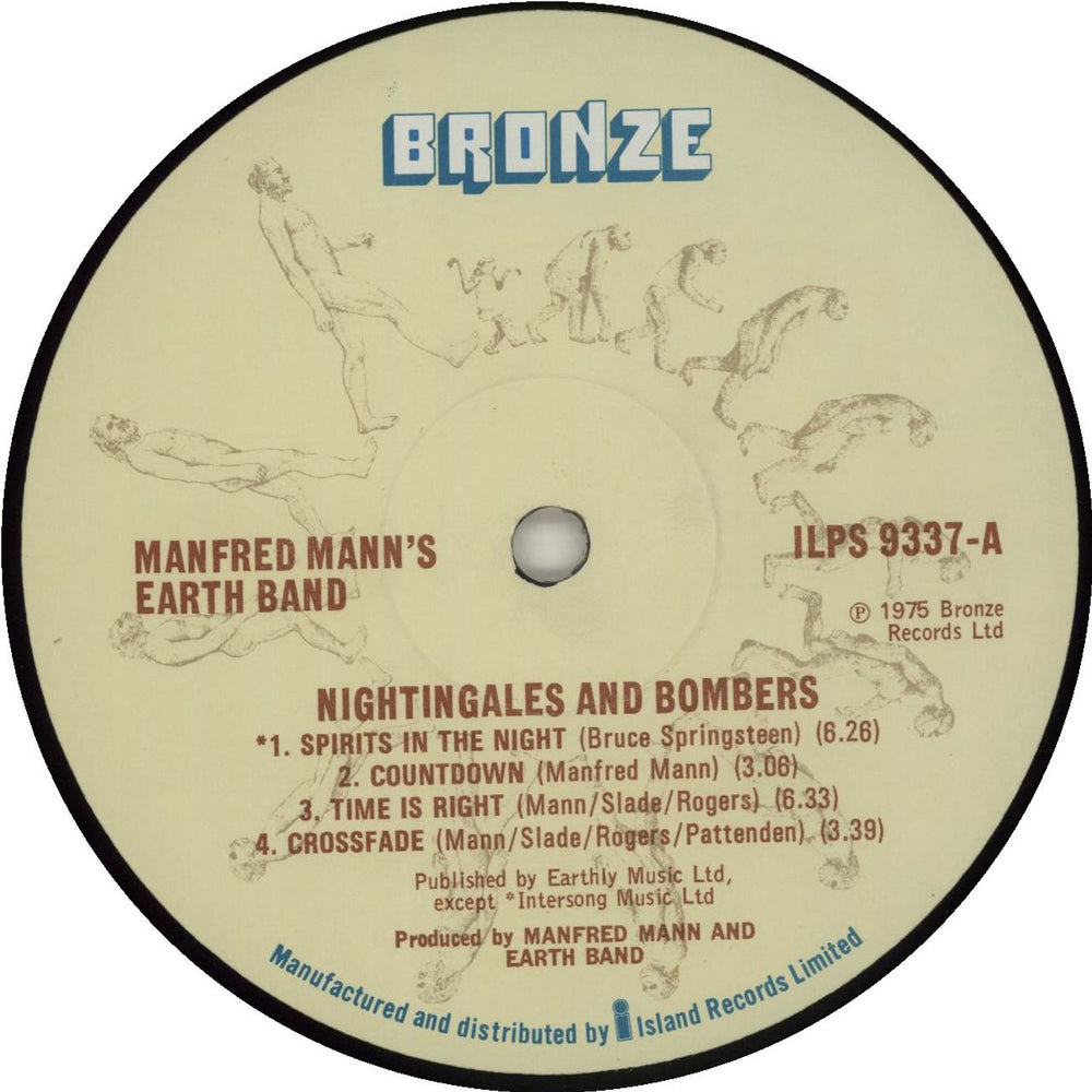 Manfred Mann's Earth Band Nightingales & Bombers - EX UK vinyl LP album (LP record) 5EVLPNI633861