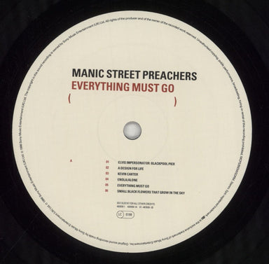 Manic Street Preachers Everything Must Go - Hype Sticker + Lyric Poster UK vinyl LP album (LP record) MASLPEV859739