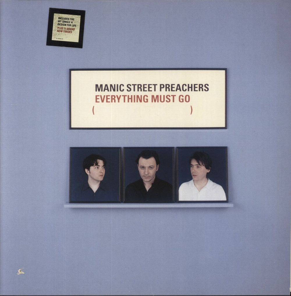 Manic Street Preachers Everything Must Go - Hype Stickered + Inner - Deletion Mark UK vinyl LP album (LP record) 483930-1