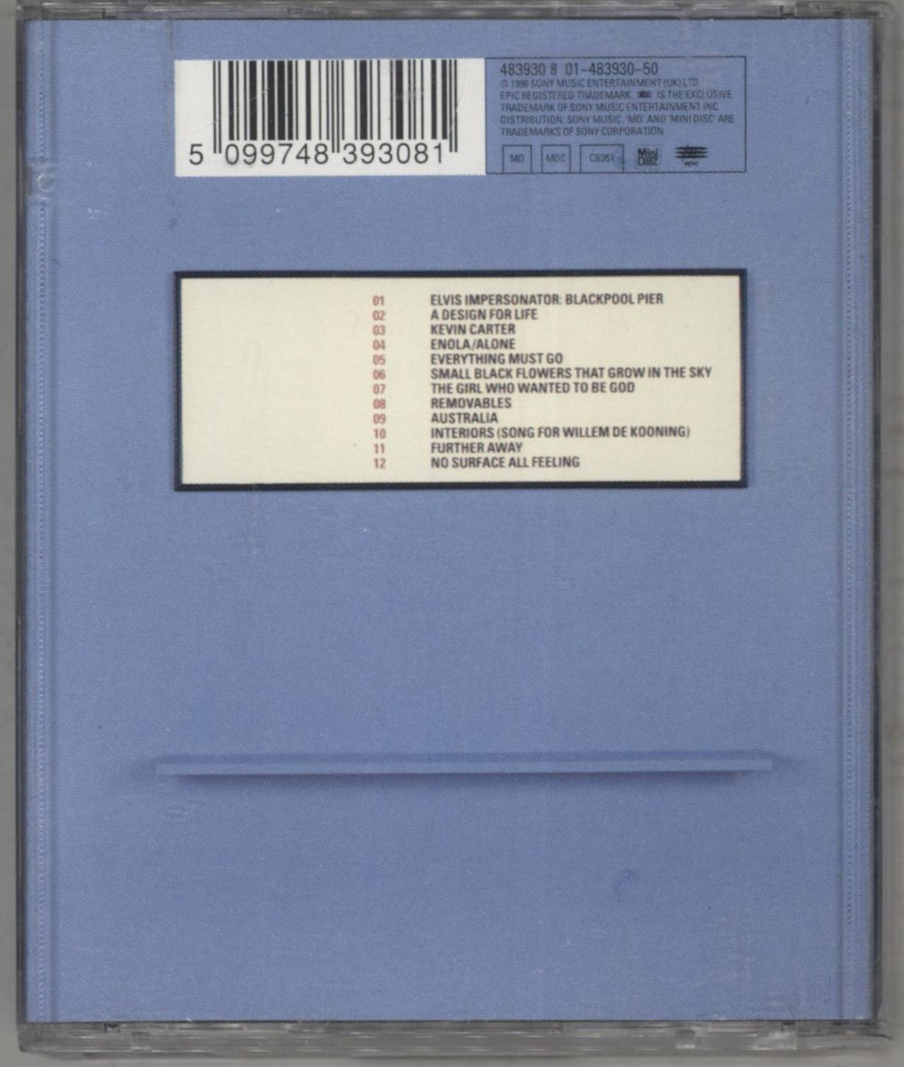 Manic Street Preachers Everything Must Go UK mini disc (MD) MASMDEV853505