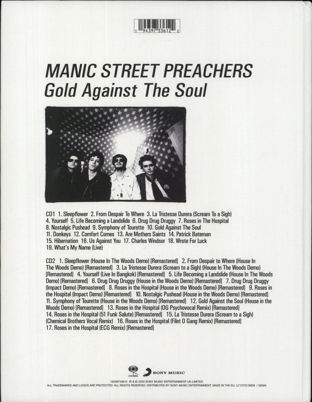 Manic Street Preachers Gold Against The Soul - Deluxe Edition UK CD Album Box Set 194397336122