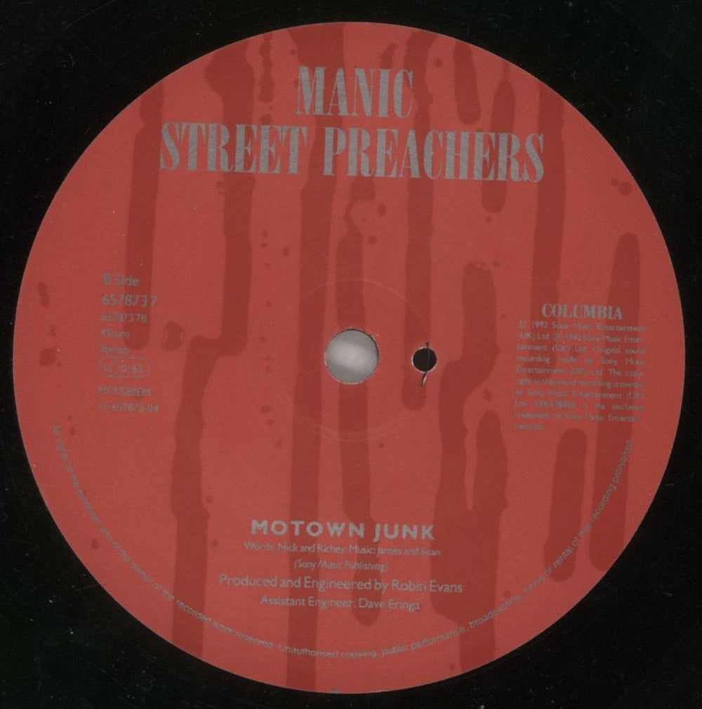 Manic Street Preachers Slash 'N' Burn UK 7" vinyl single (7 inch record / 45)