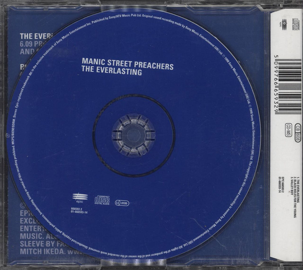 Manic Street Preachers The Everlasting Austrian CD single (CD5 / 5") 5099766659329