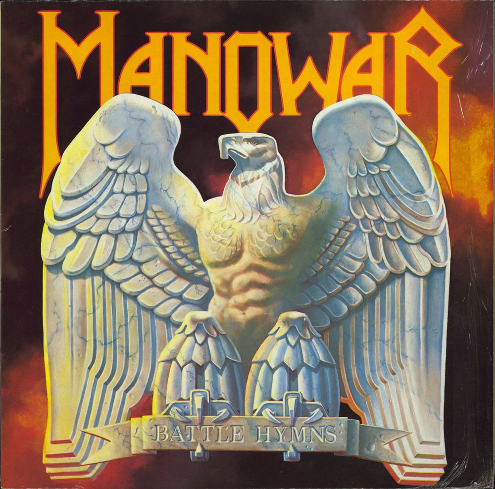 Manowar Battle Hymns Dutch vinyl LP album (LP record) 1C0381576301