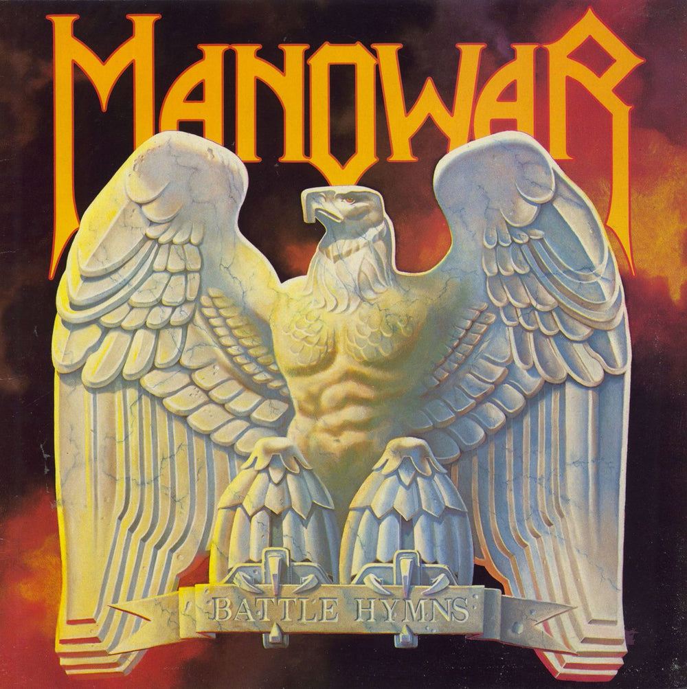 Manowar Battle Hymns UK vinyl LP album (LP record) LBG30349